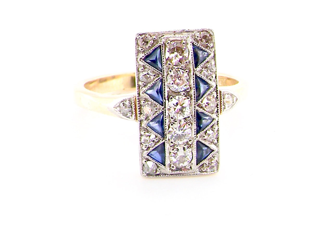 sapphire and diamond ring