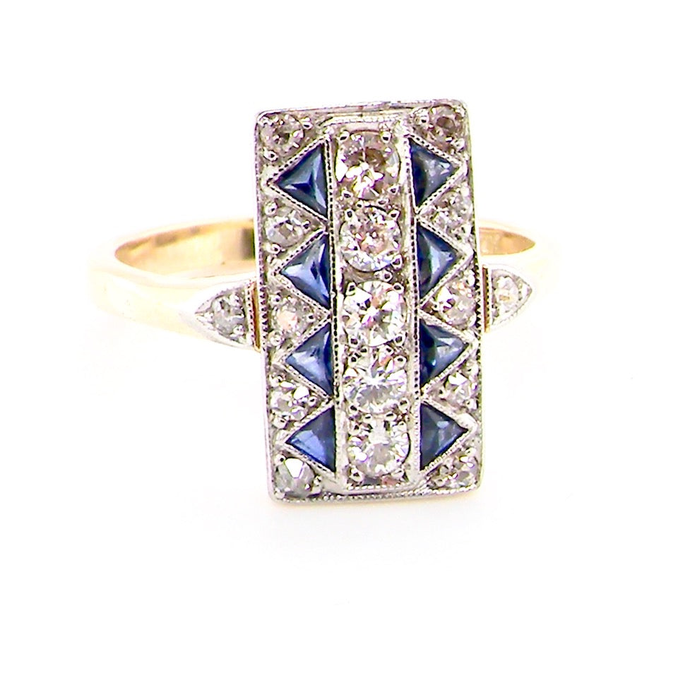 sapphire and diamond ring