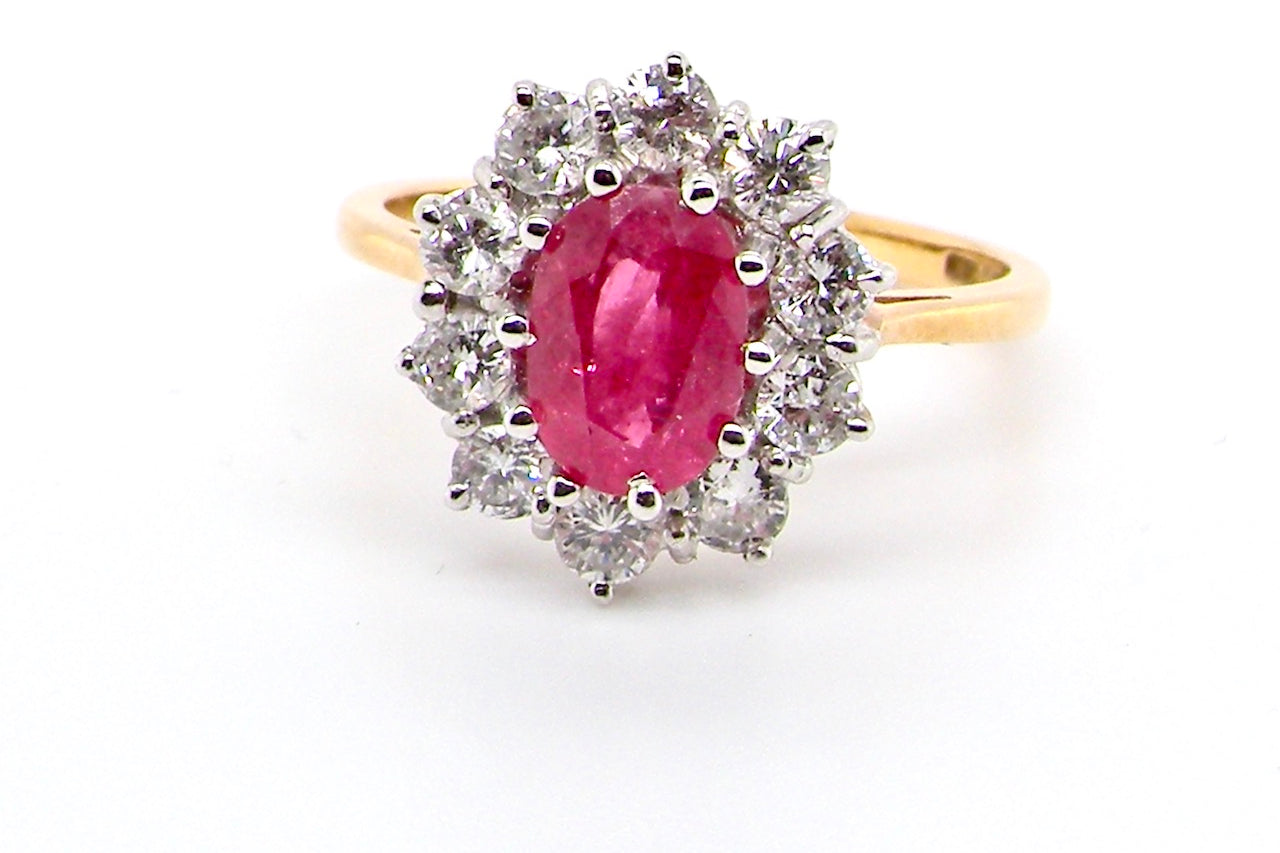 Vintage cluster ring