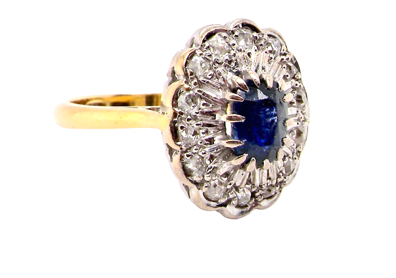 sapphire and diamond ring