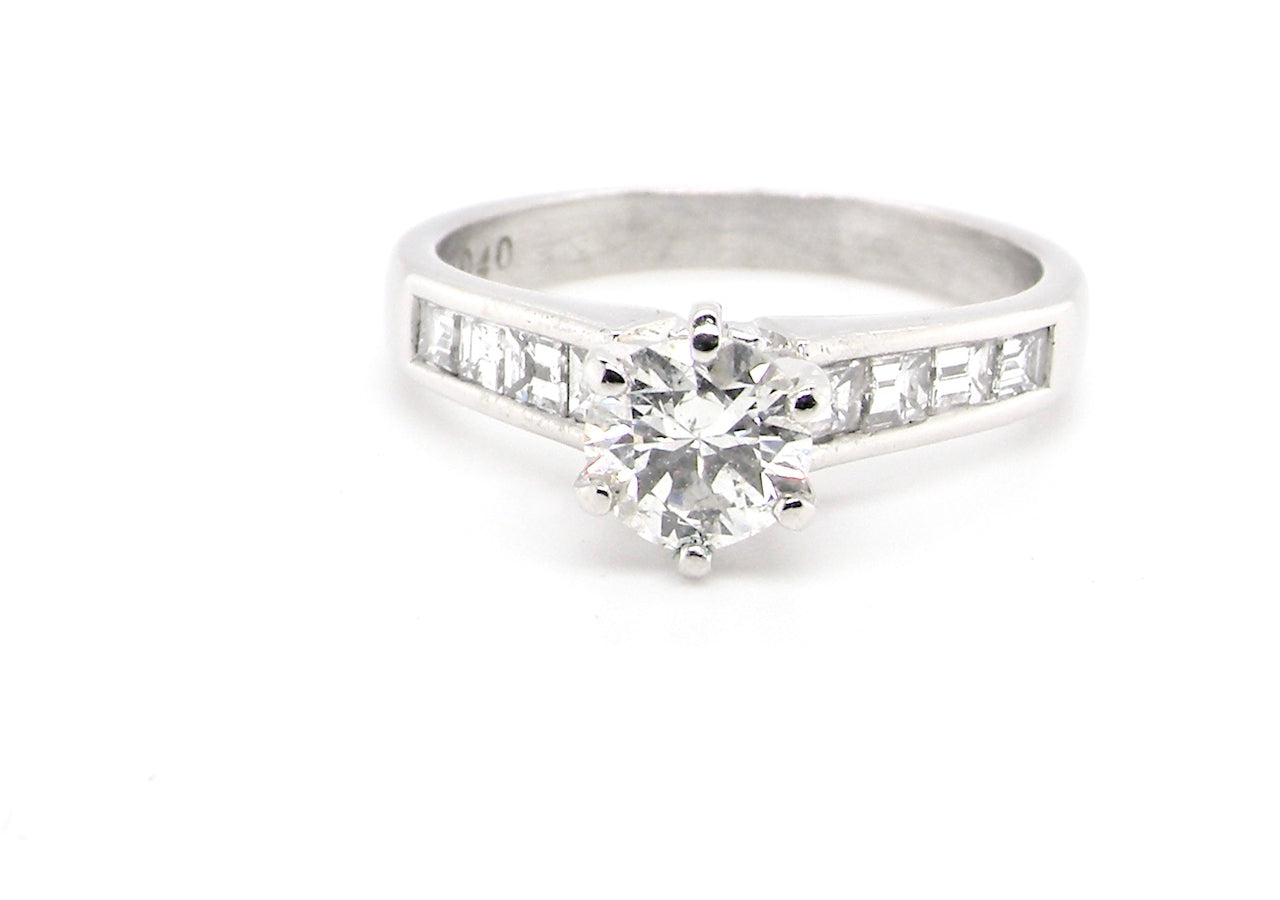 vintage solitaire diamond ring