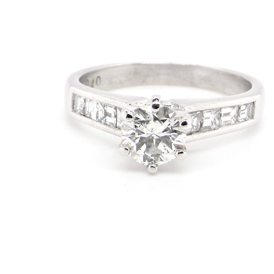 vintage solitaire diamond ring