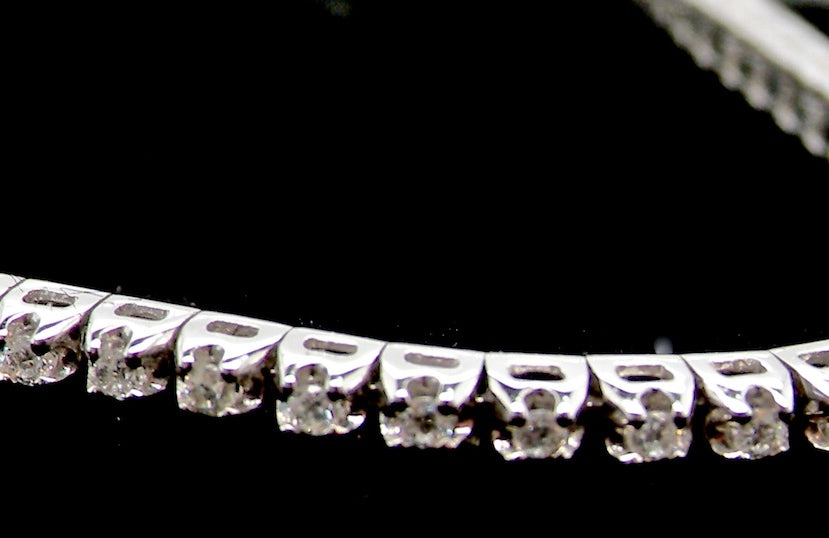 white gold diamond tennis bracelet