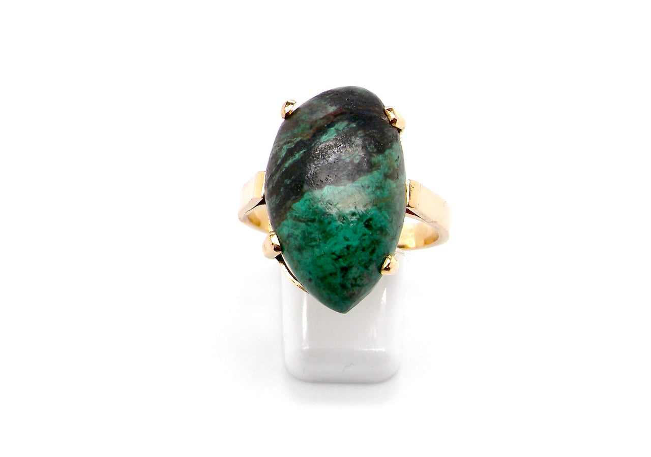 chrysocolla dress ring