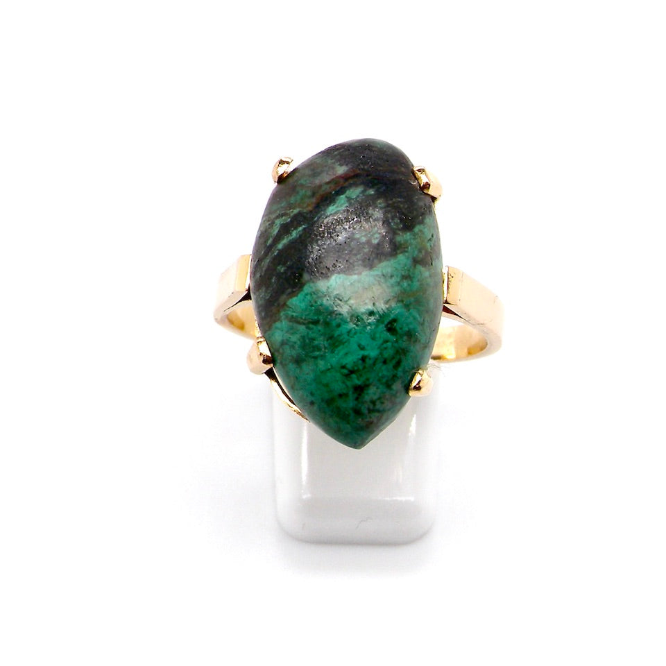 chrysocolla dress ring