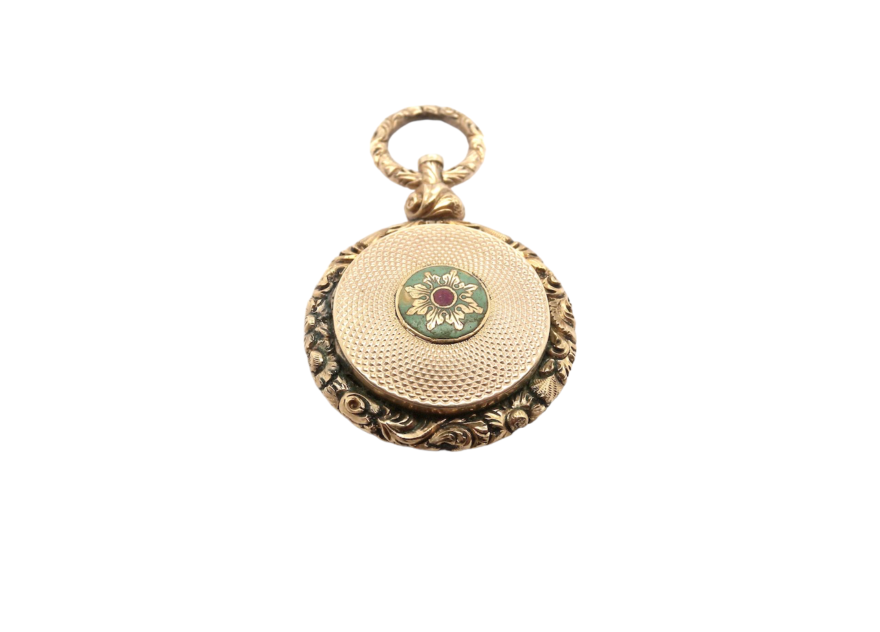 Georgian gold memorial locket