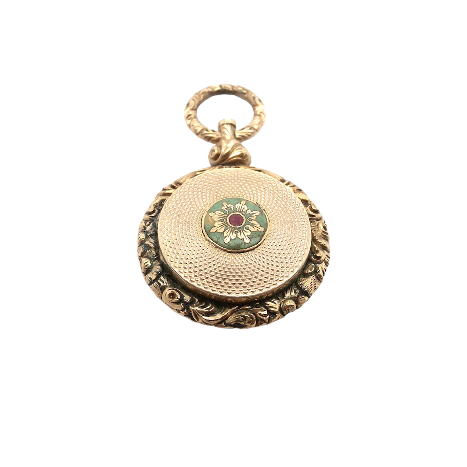 Georgian gold memorial locket