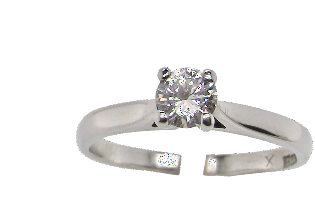 vintage solitaire diamond ring