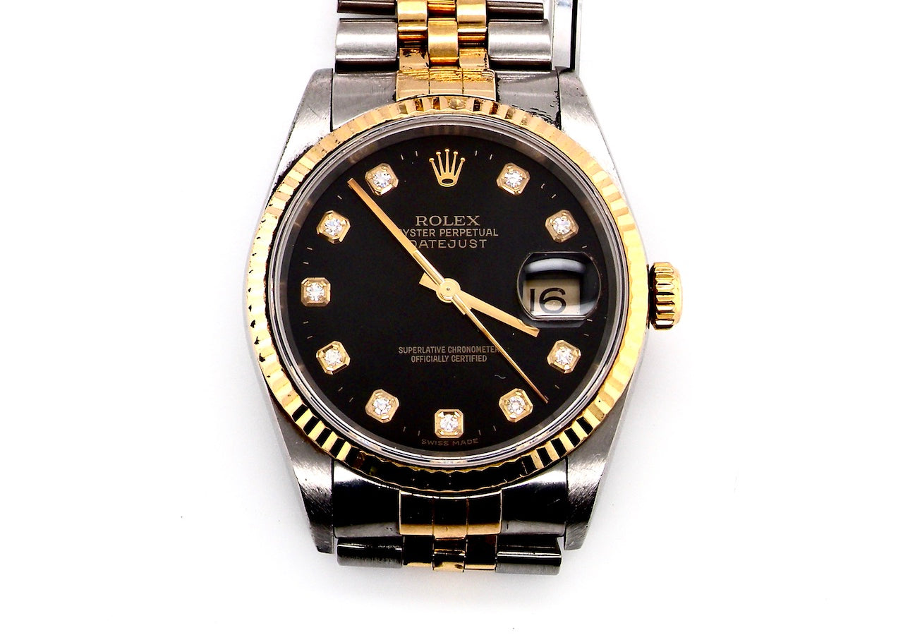 bi-colour Rolex Oyster Perpetual wrist watch