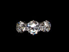 A fine three stone diamond ring