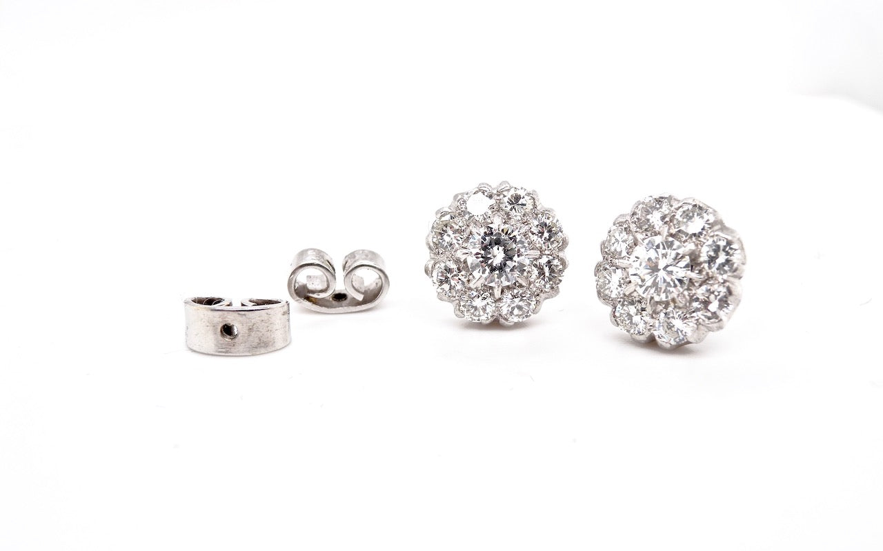 vintage diamond earrings