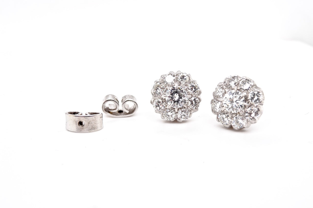 vintage diamond earrings