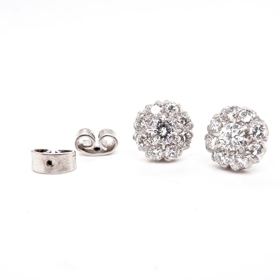 vintage diamond earrings