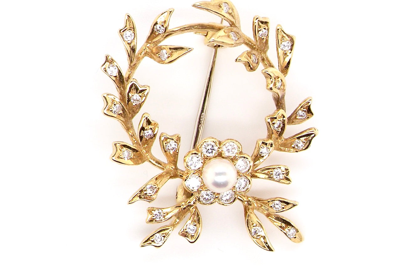 vintage diamond brooch