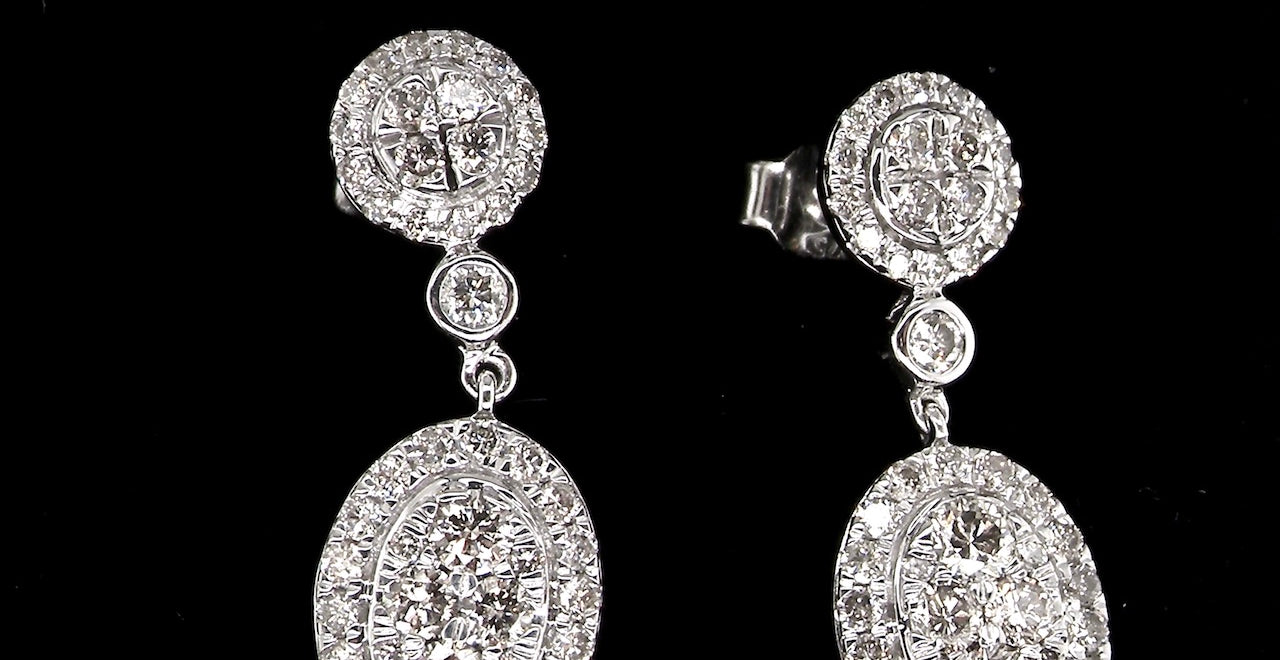 new cluster diamond earrings