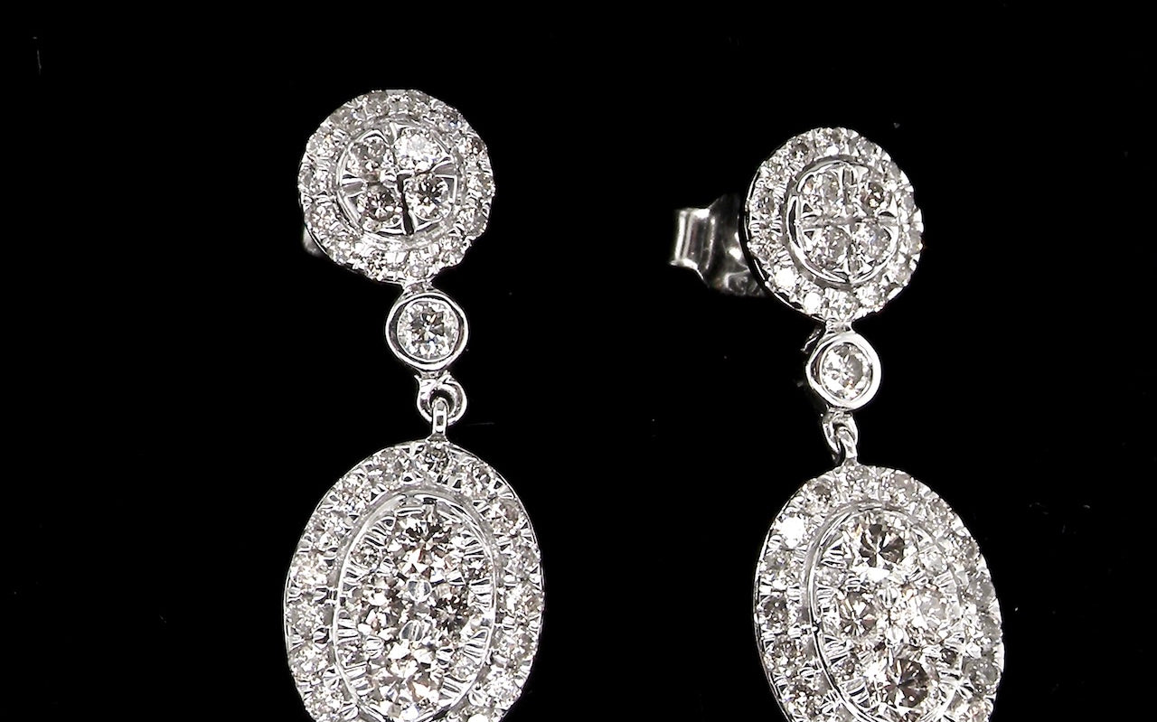 new cluster diamond earrings