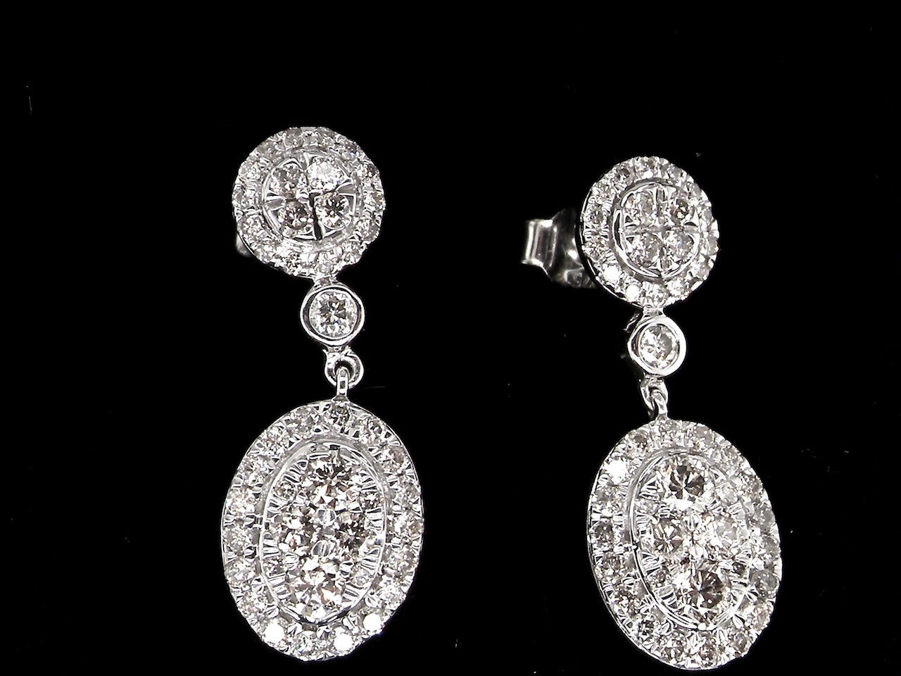 new cluster diamond earrings