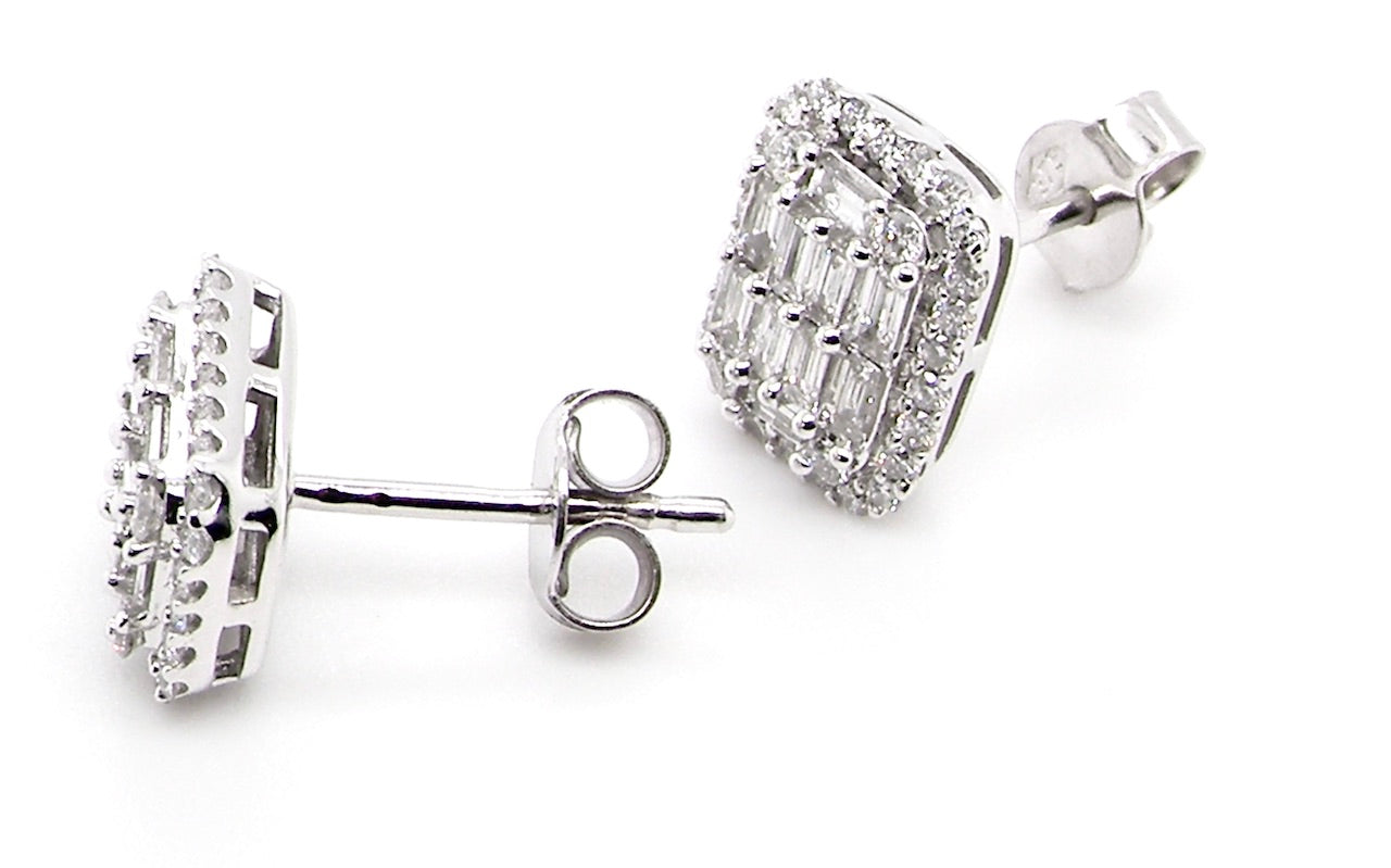 new diamond cluster earrings