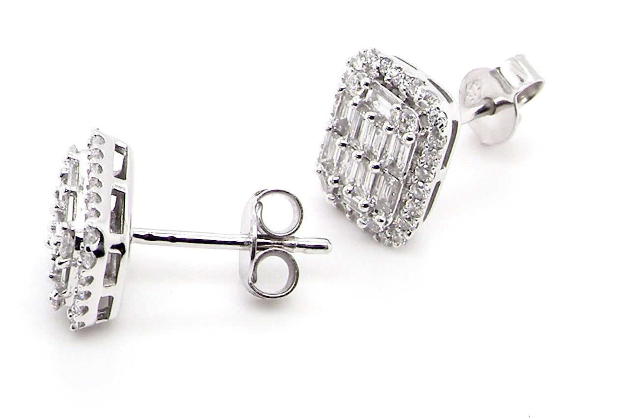 new diamond cluster earrings