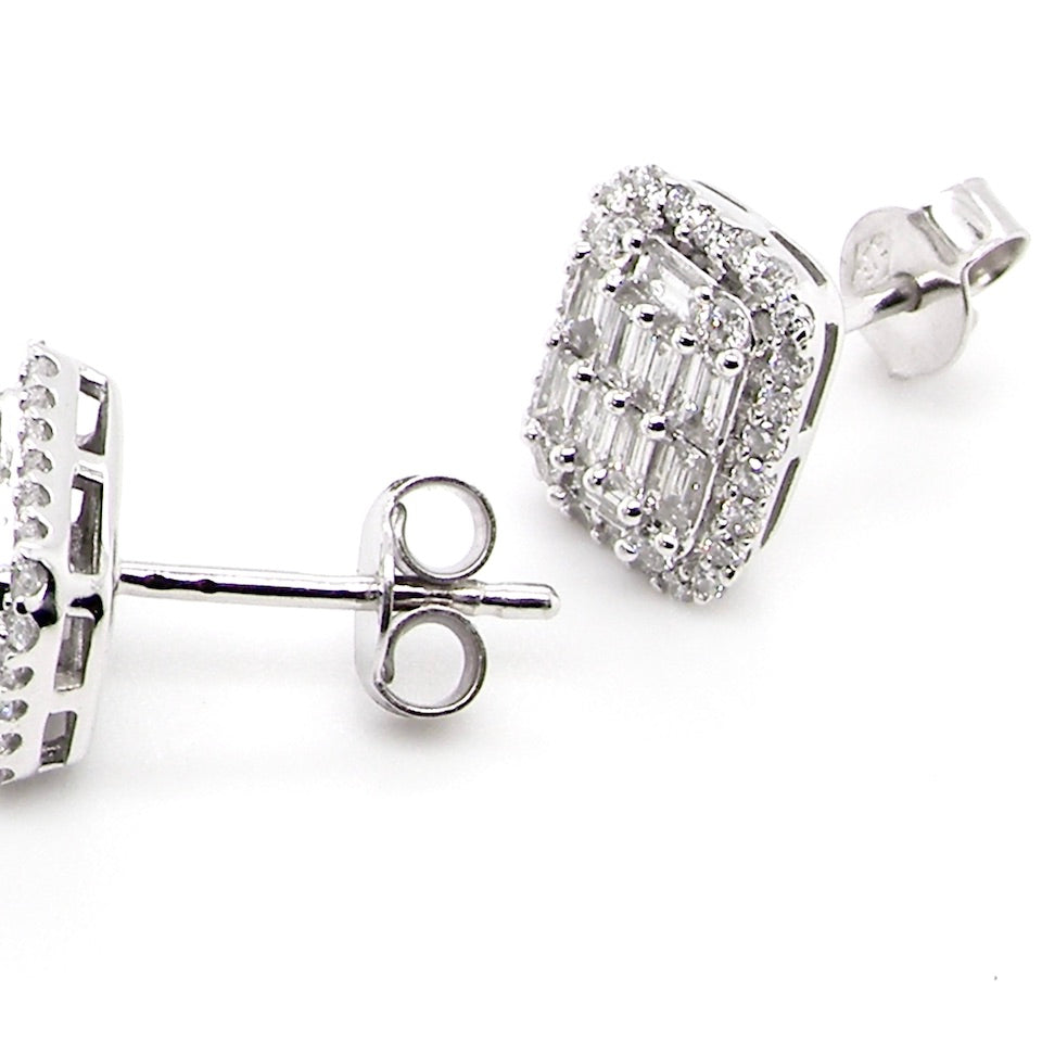 new diamond cluster earrings