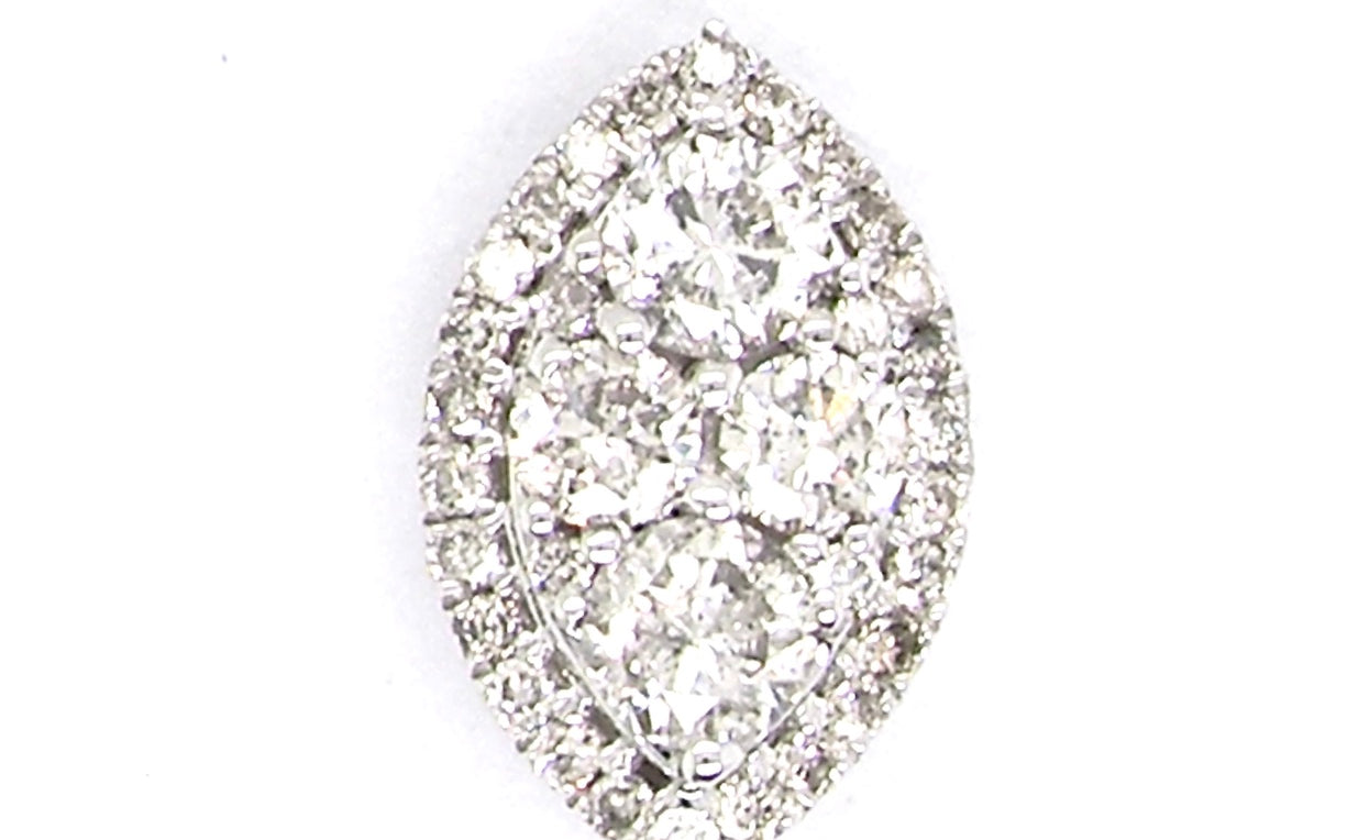 diamond cluster earrings