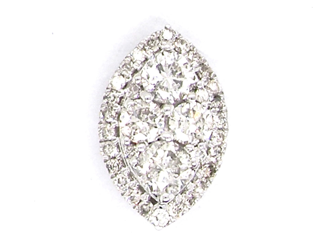 diamond cluster earrings