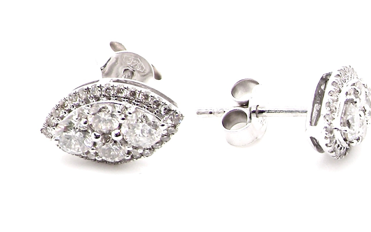 new diamond cluster earrings