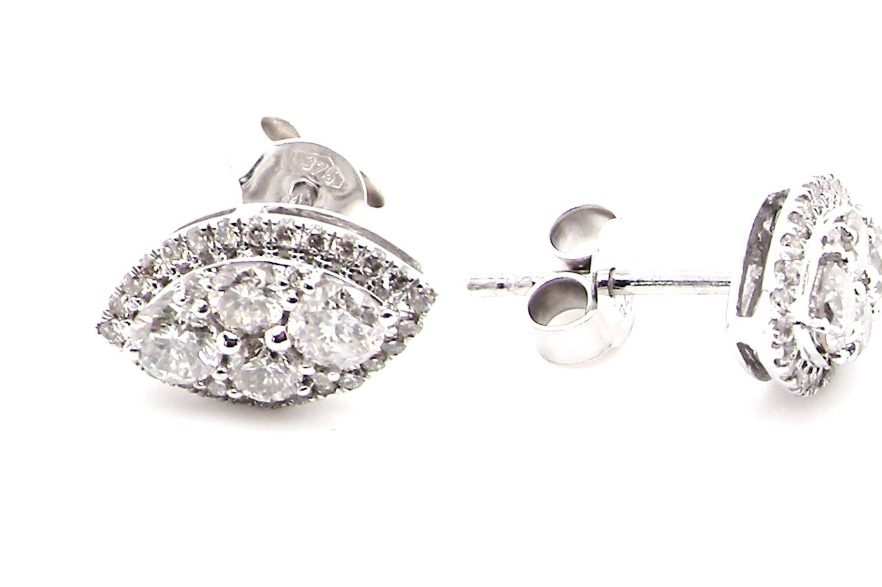 new diamond cluster earrings