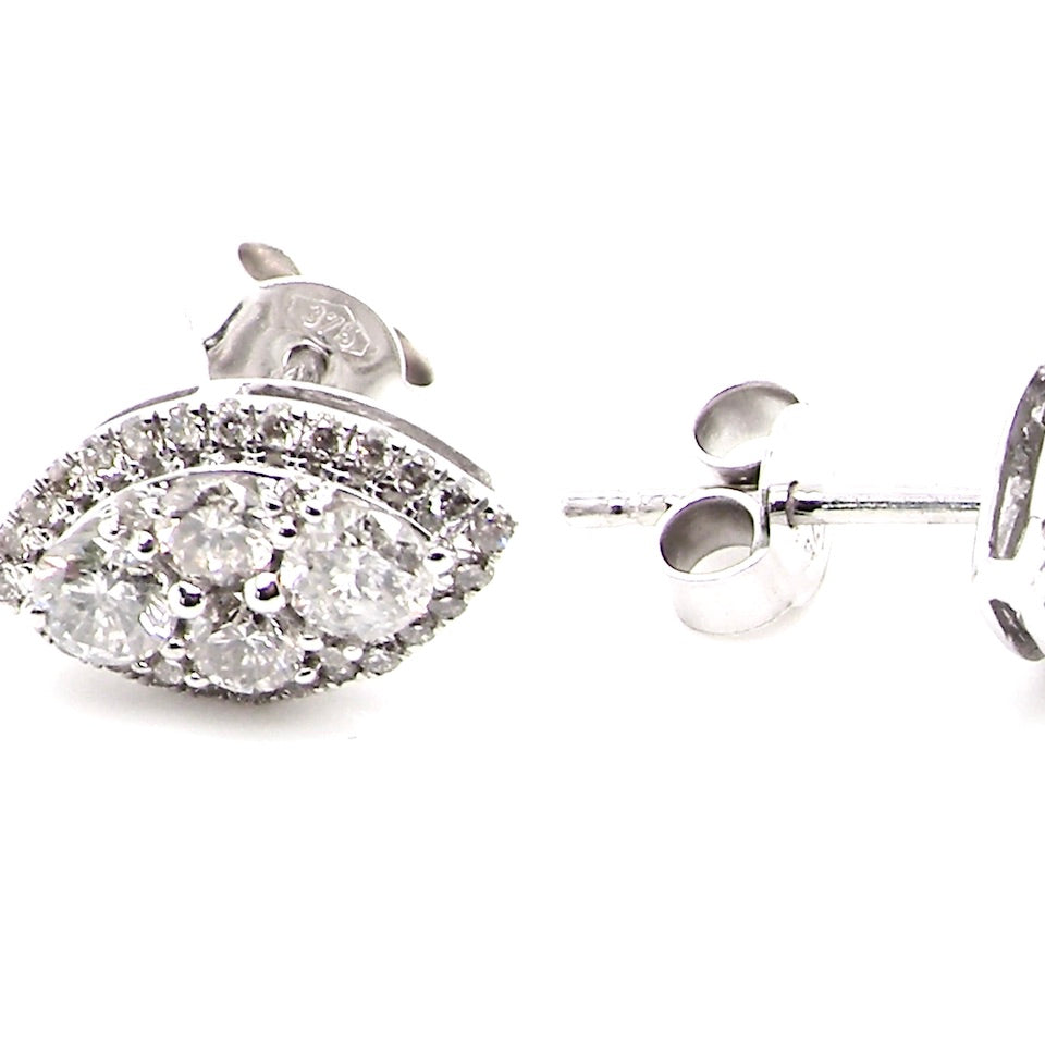 new diamond cluster earrings