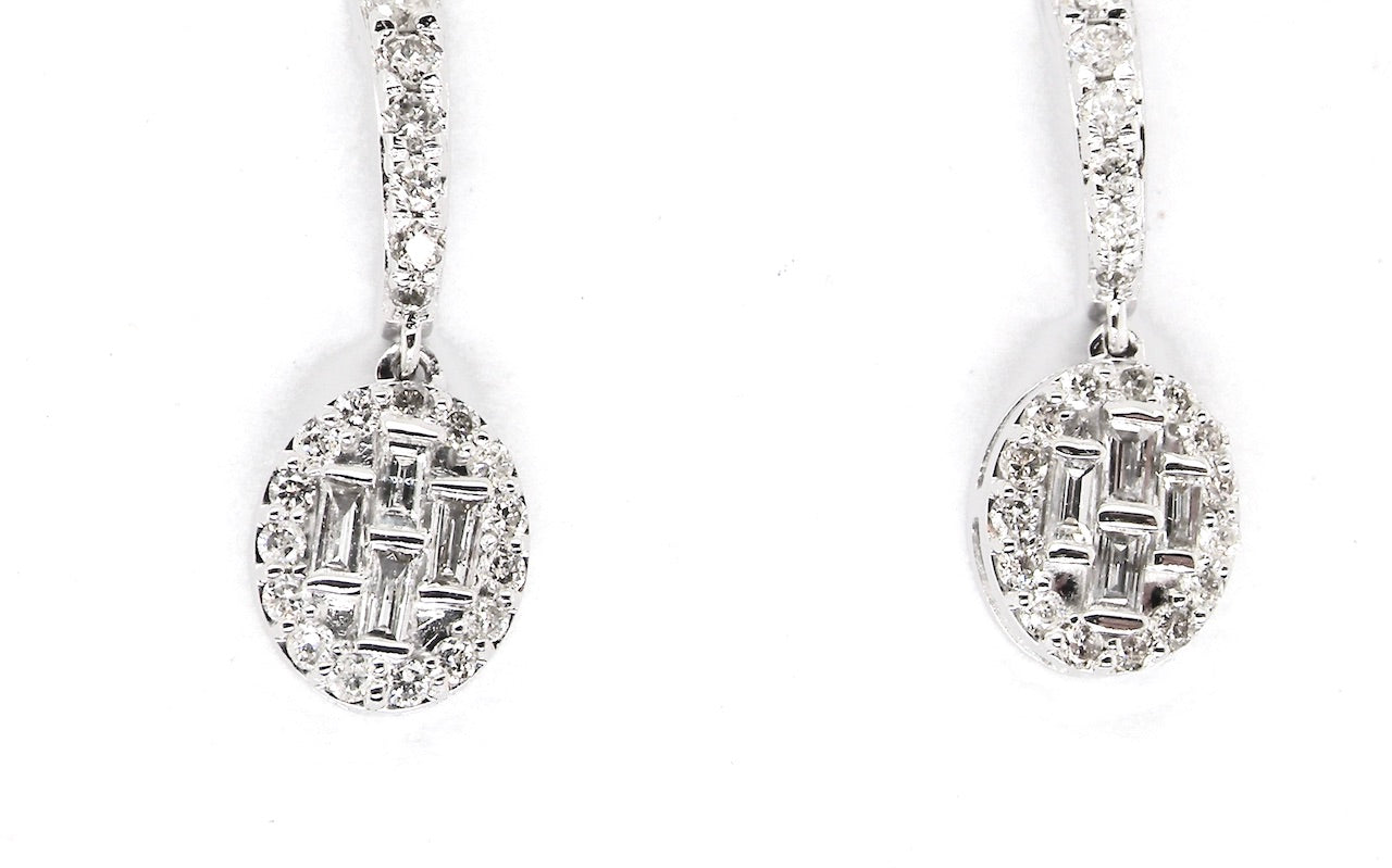 new diamond cluster earrings