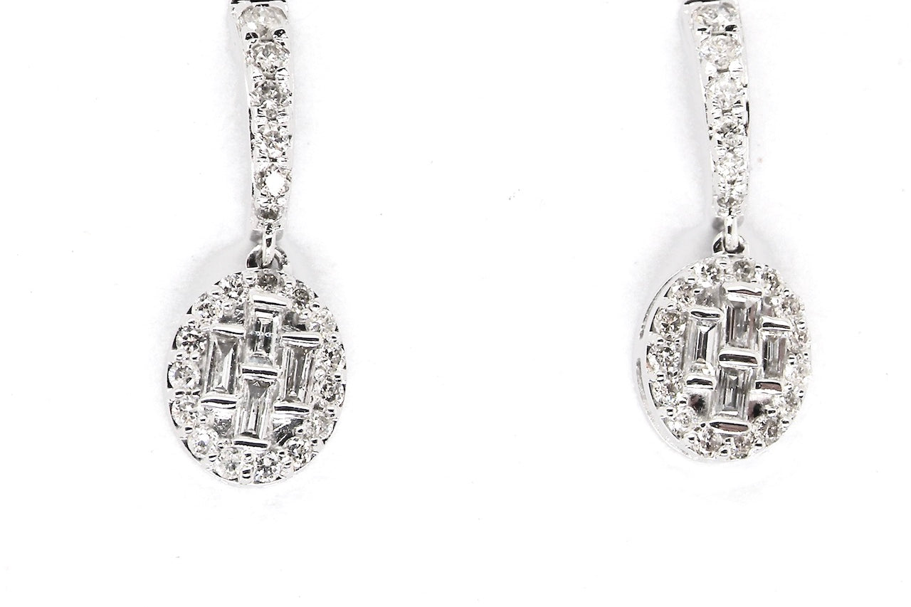 new diamond cluster earrings
