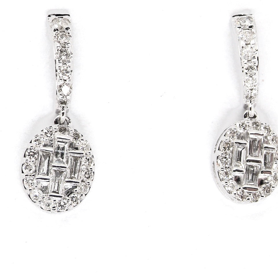 new diamond cluster earrings
