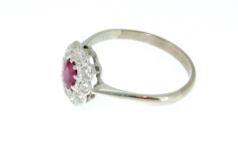 ruby diamond cluster