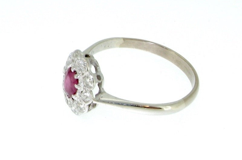 ruby diamond cluster