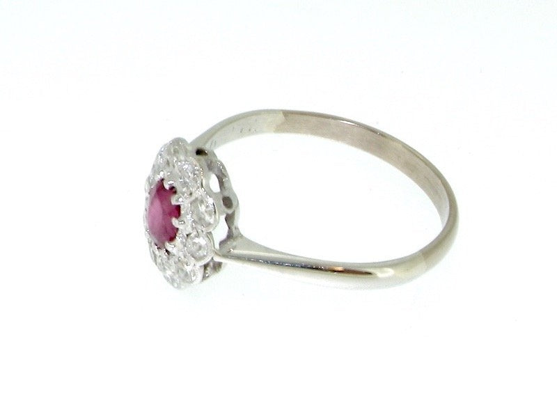 ruby diamond cluster