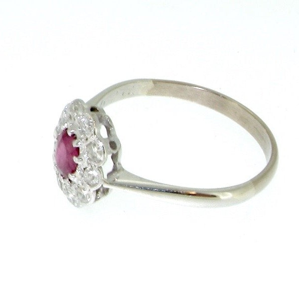 ruby diamond cluster