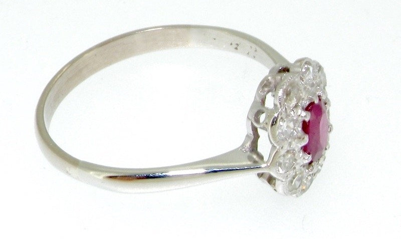 diamond cluster ring