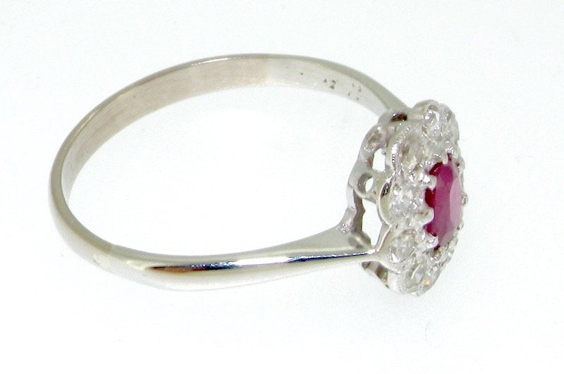 diamond cluster ring