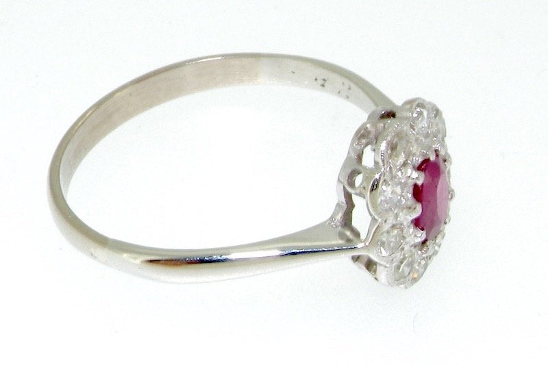 diamond cluster ring