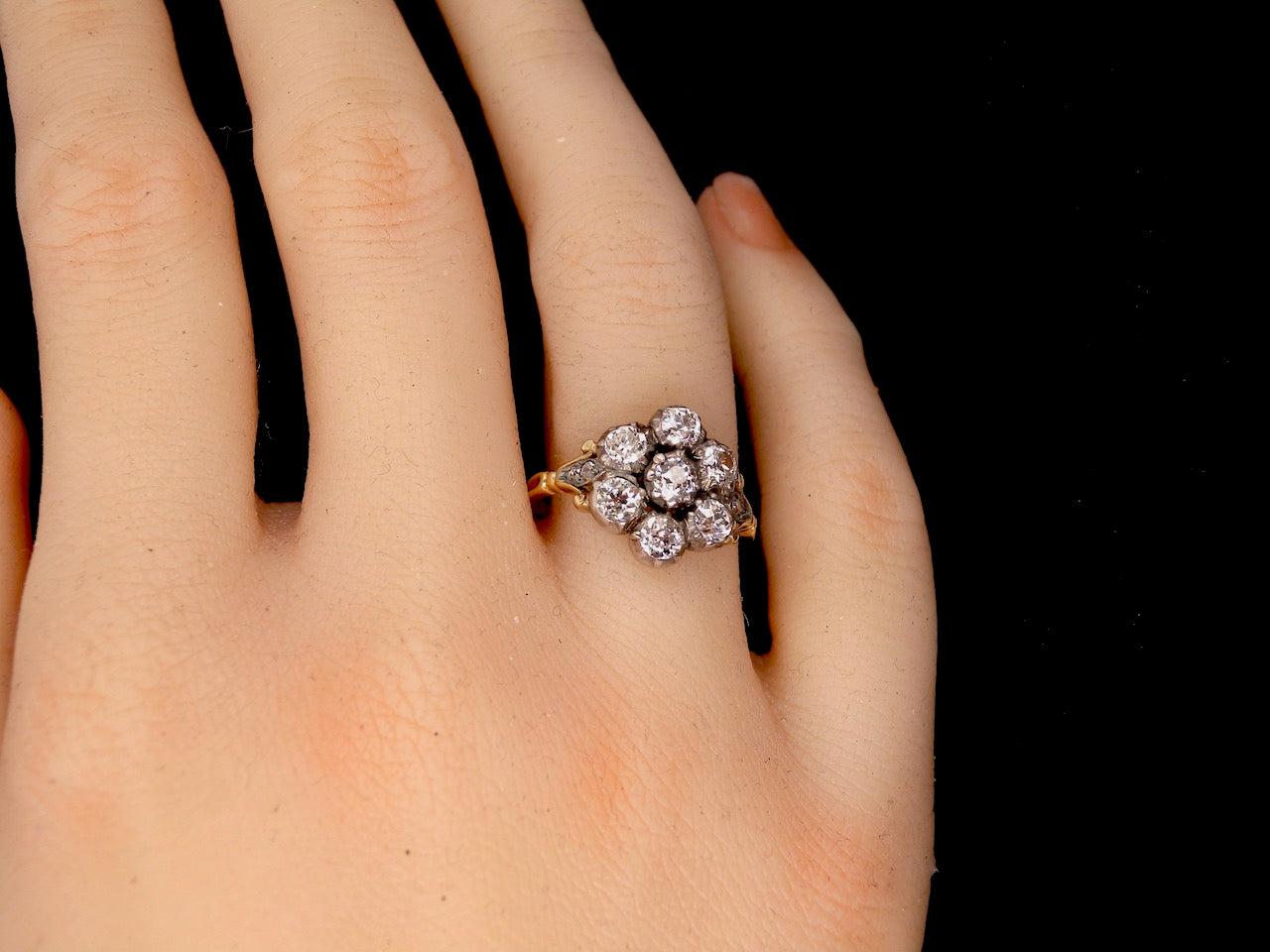 A Fine Victorian Diamond Cluster Ring (Circa 1860s–1880s)