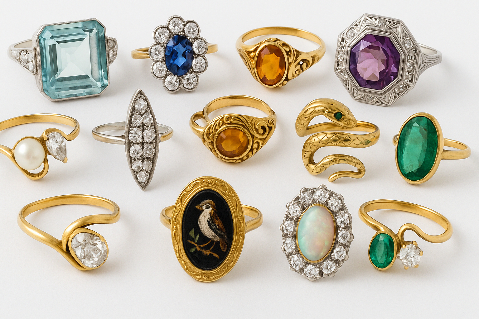 10 Unusual Vintage Rings That Make a Statement