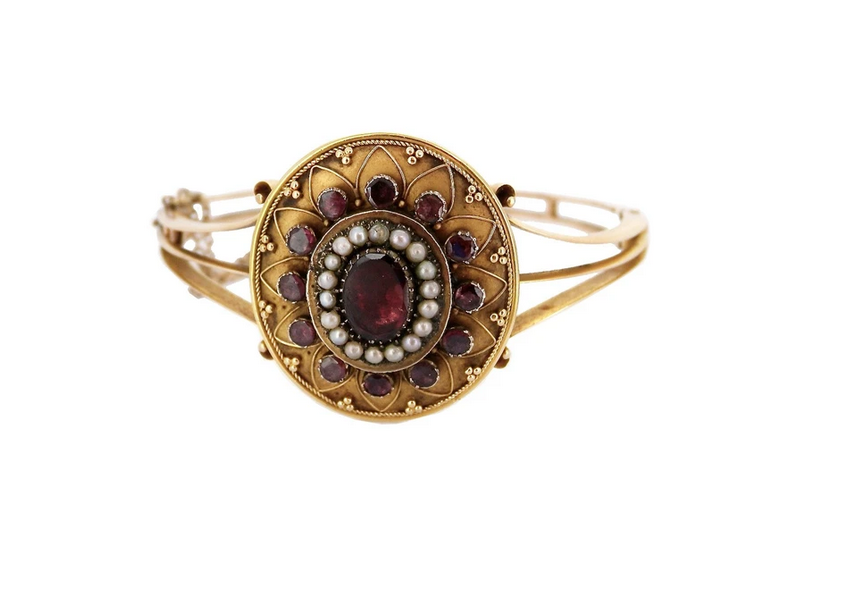 Antique 9ct Gold Garnet Solataire Ring – MillysMarvels
