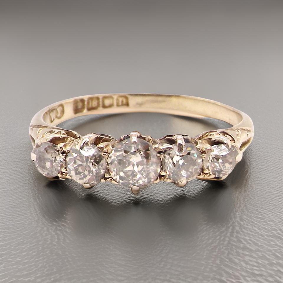 Vintage 4 - 5 Stone Diamond Rings