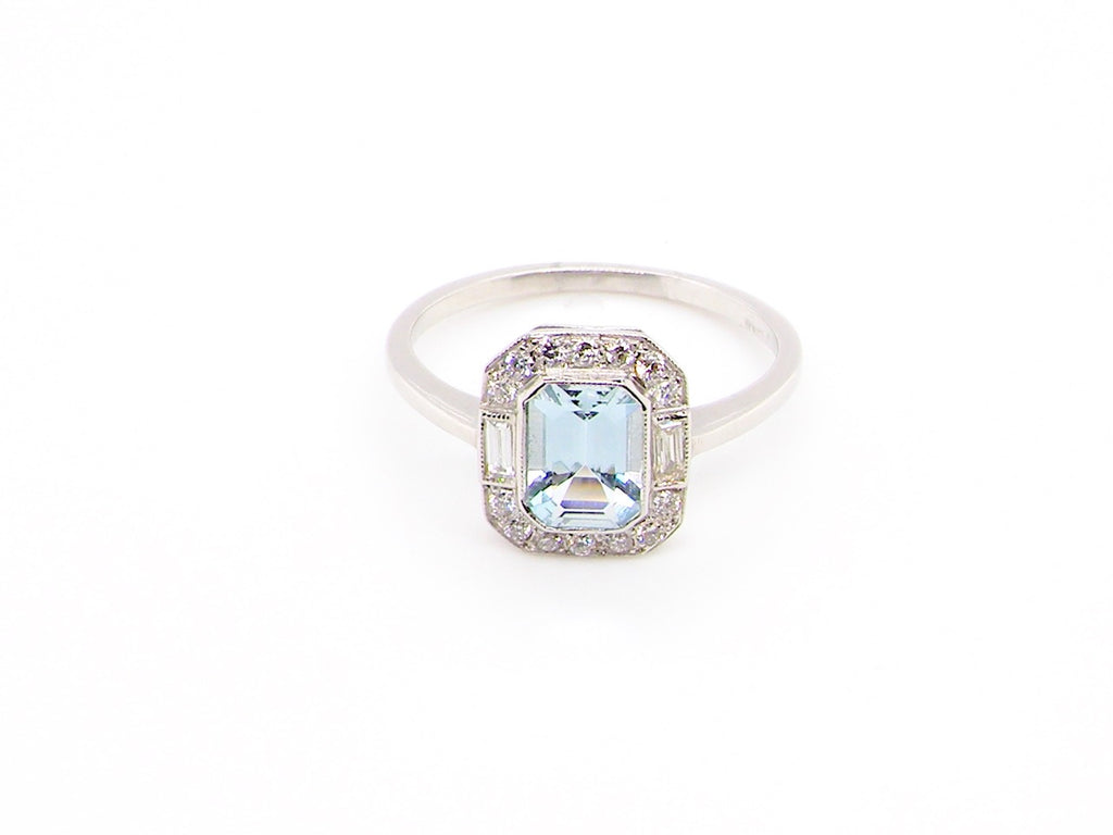 Antique Aquamarine Rings & Jewellery