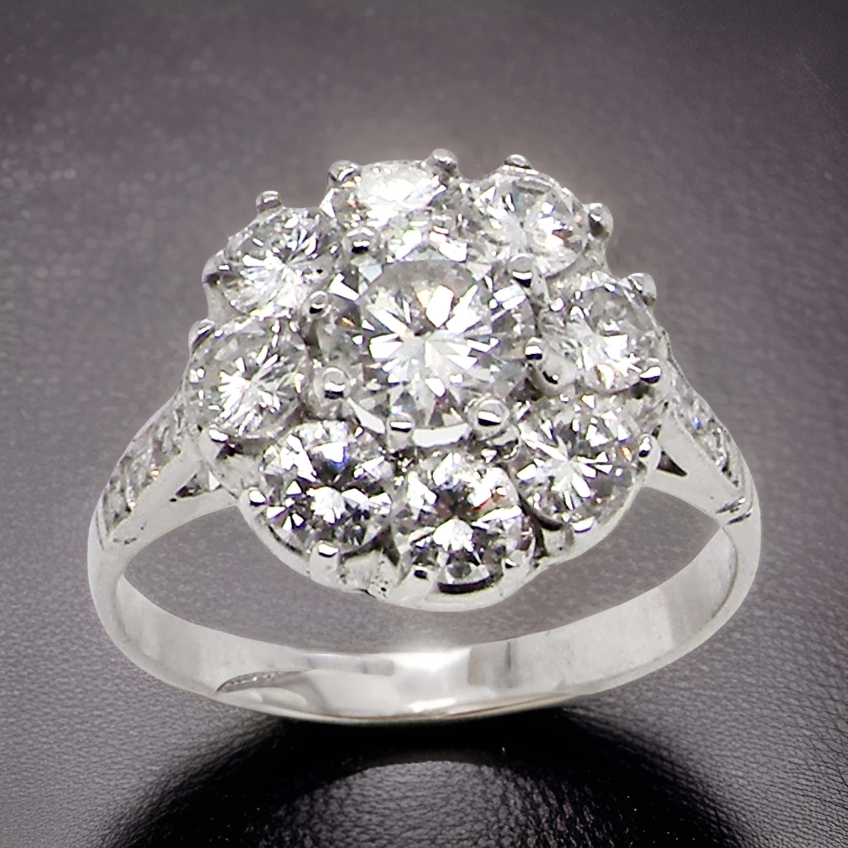 Diamond Cluster Rings