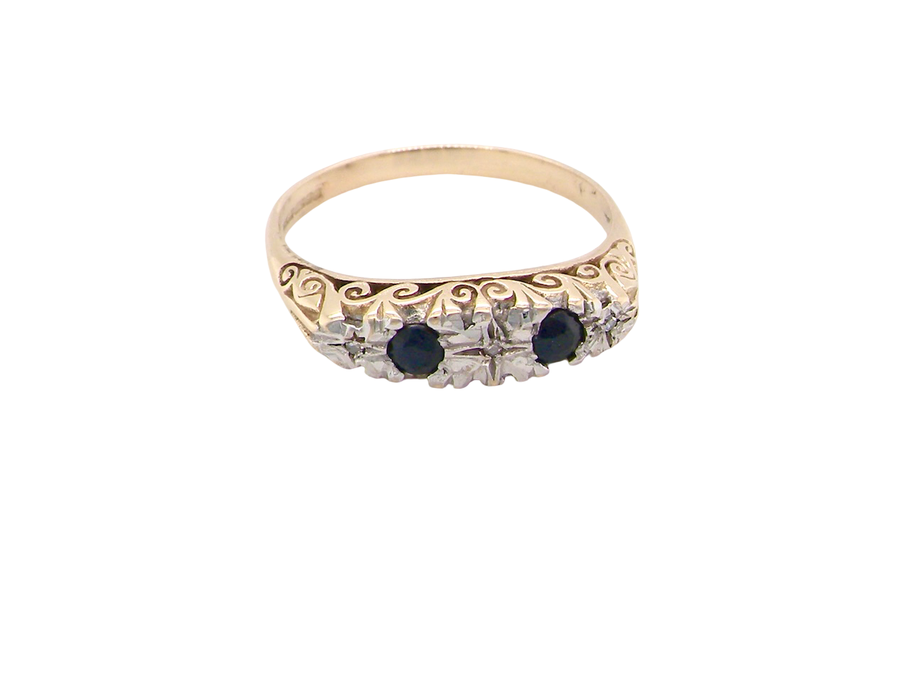 A Victorian style Sapphire and Diamond ring