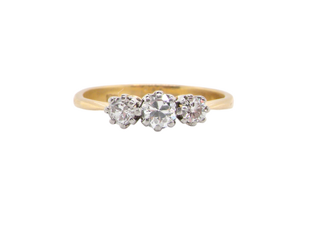 A traditional Diamond Trilogy Ring