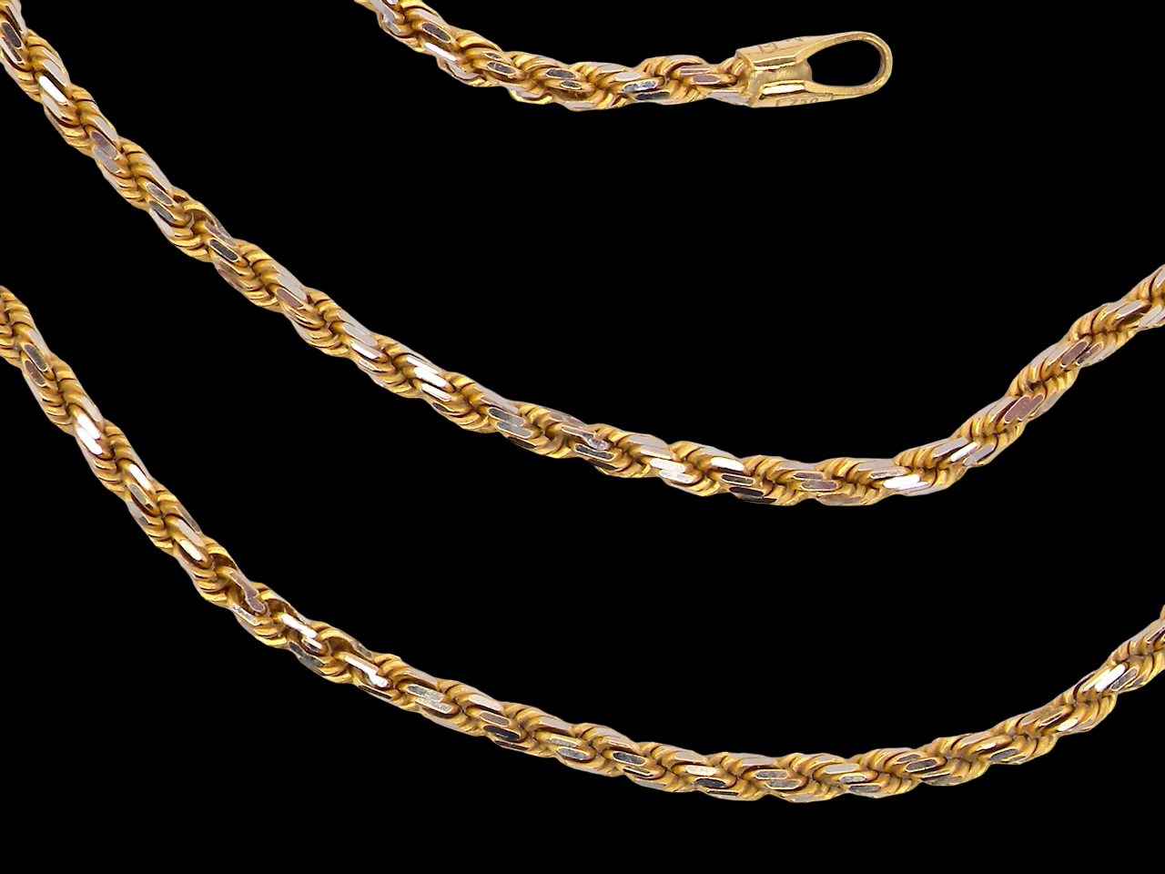 An 18 carat gold* rope neck chain