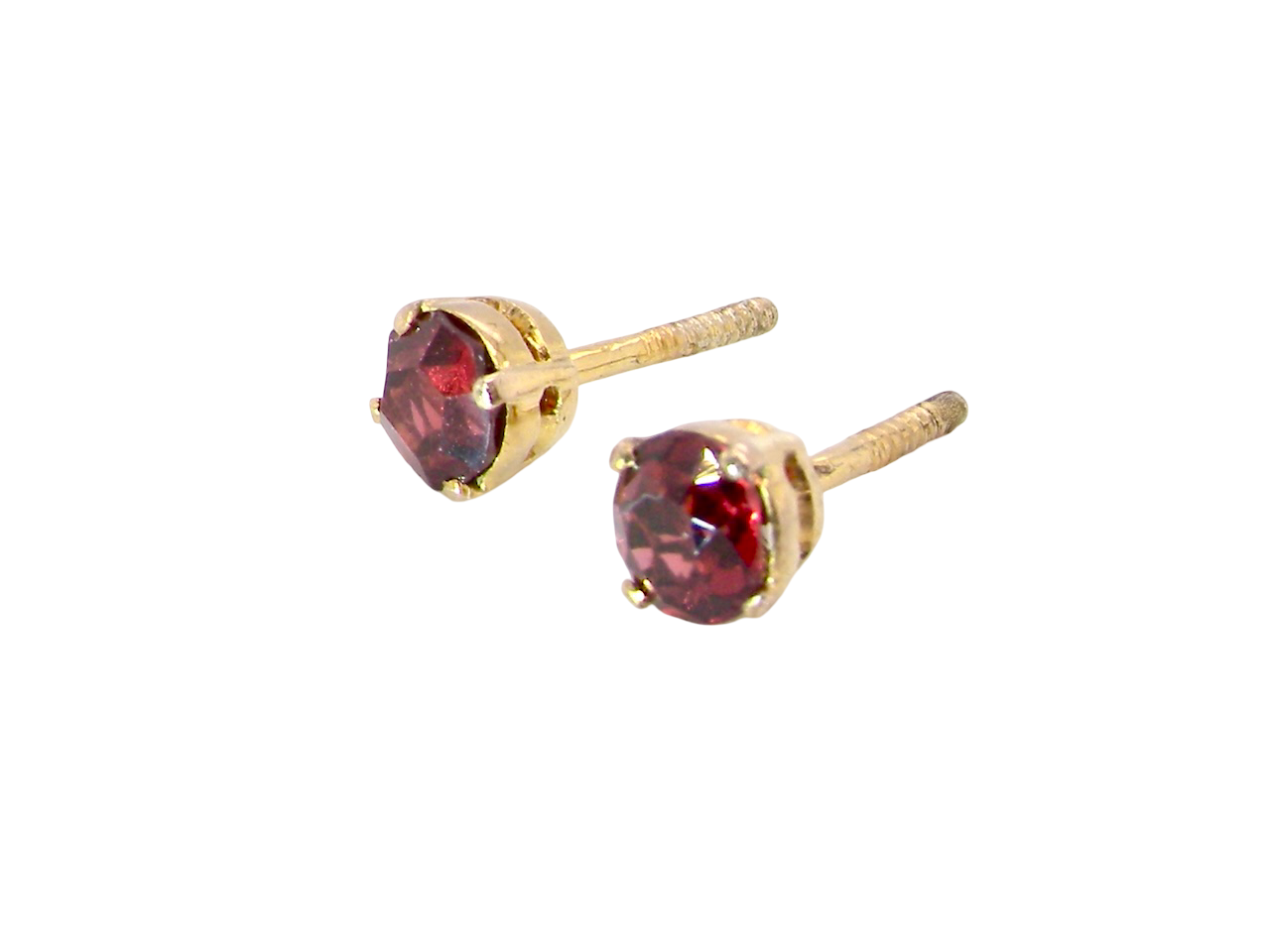1940s garnet earrings