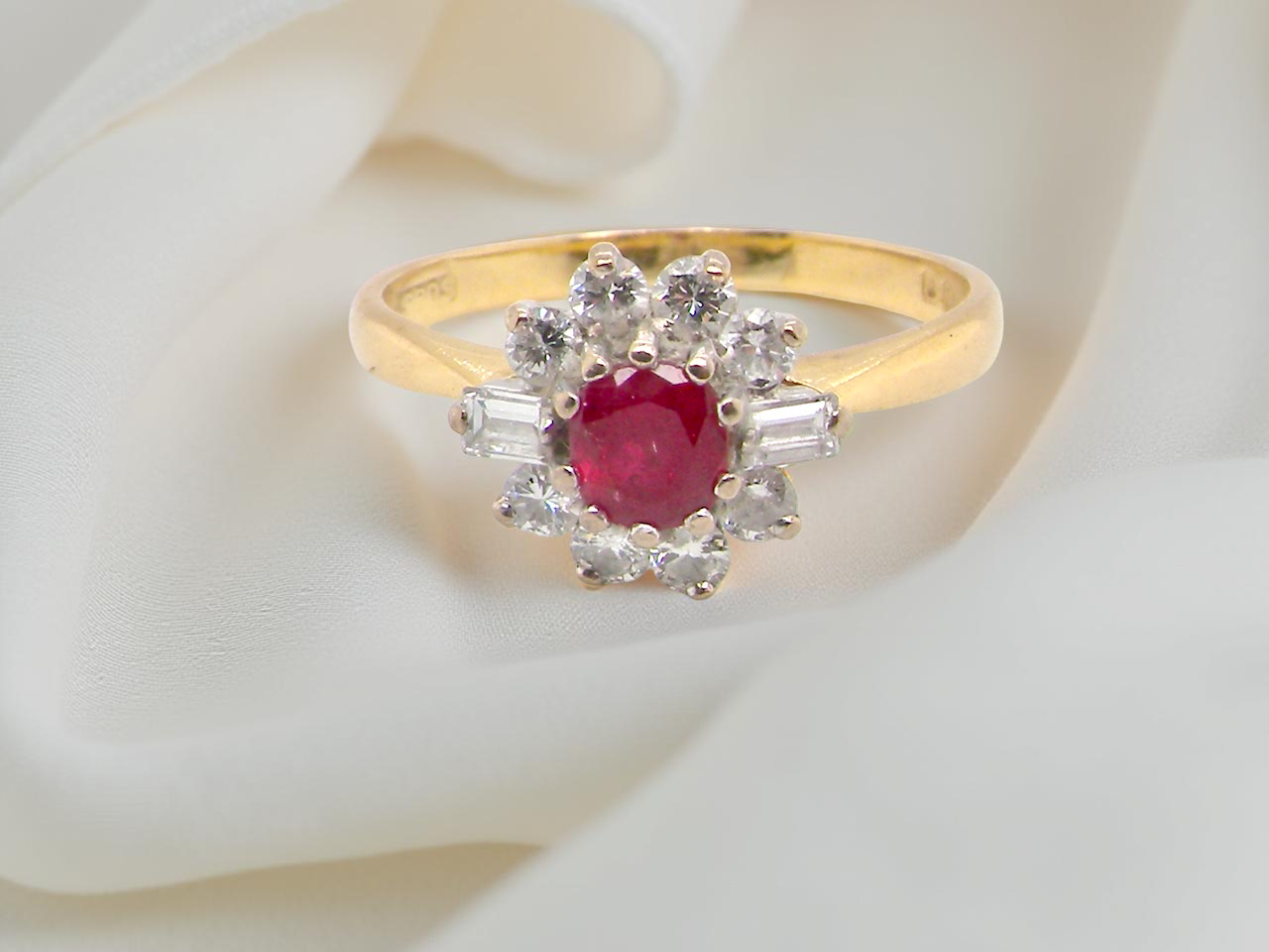A 1980s classic-  Ruby and Diamond Ring